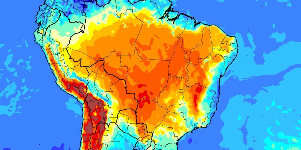 <span class="entry-title-primary">Grande massa de ar seco e quente sobre o Brasil bloqueia frente fria</span> <h2 class="entry-subtitle">Frente fria que chegou ao Rio Grande do Sul se tornou semi-estacionária com chuva e frio enquanto a maior parte do país tem sol e calor</h2>