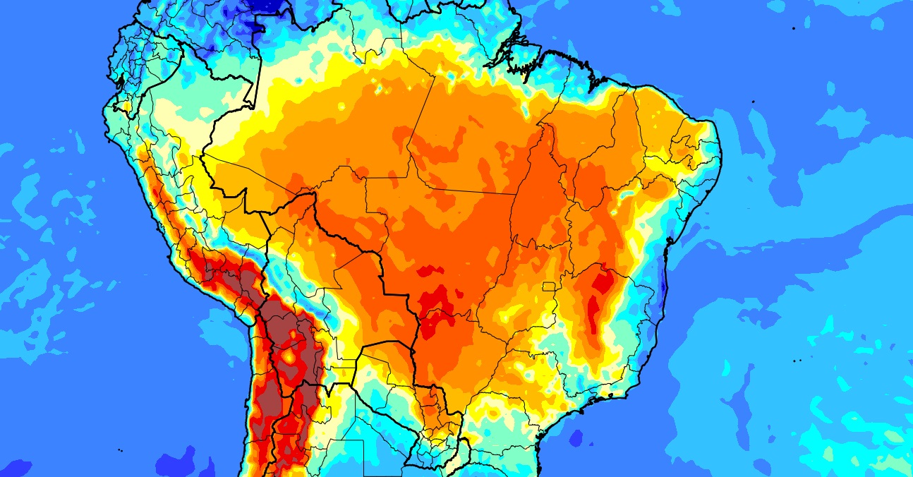 <span class="entry-title-primary">Grande massa de ar seco e quente sobre o Brasil bloqueia frente fria</span> <h2 class="entry-subtitle">Frente fria que chegou ao Rio Grande do Sul se tornou semi-estacionária com chuva e frio enquanto a maior parte do país tem sol e calor</h2>
