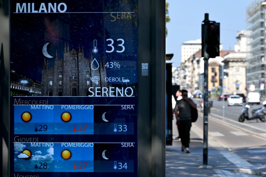 Cidade italiana de Milão tem dia mais quente em 260 anos de registros