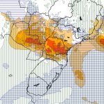 Domingo pode ter temporais no Sul, Centro-Oeste e Sudeste do Brasil