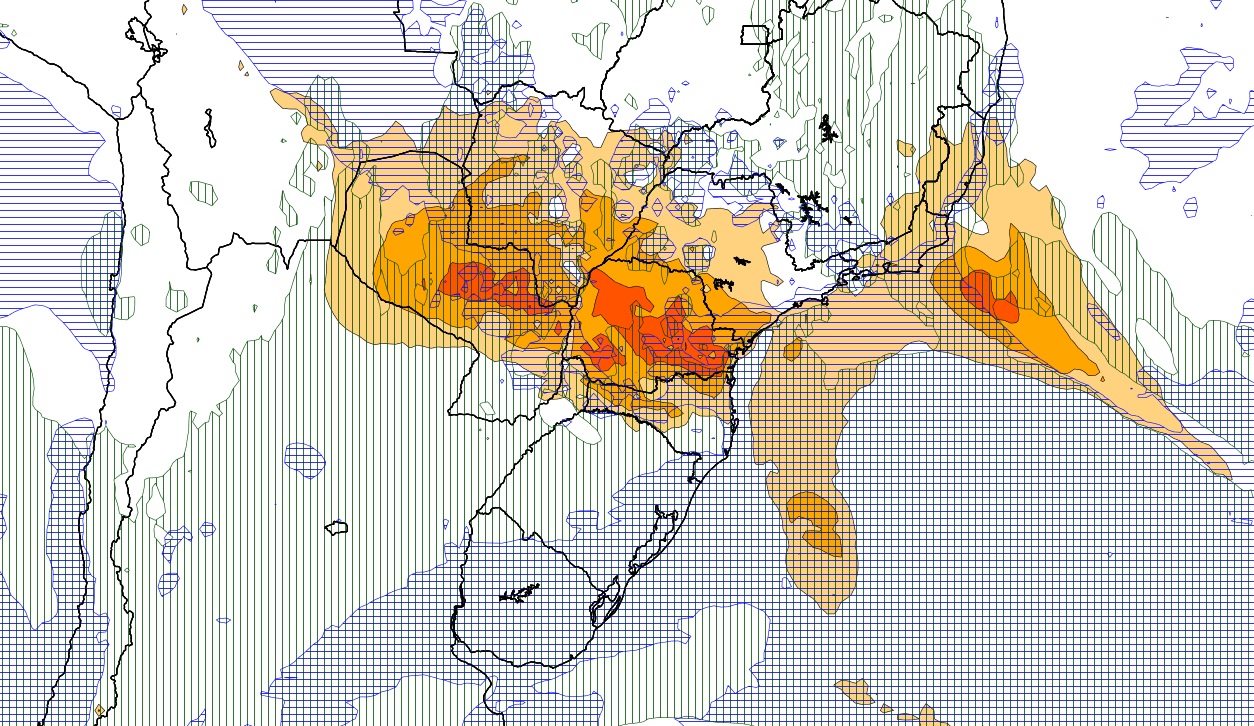 <span class="entry-title-primary">Domingo pode ter temporais no Sul, Centro-Oeste e Sudeste do Brasil</span> <h2 class="entry-subtitle">Áreas de instabilidade devem se formar entre o Paraná, Mato Grosso do Sul e São Paulo. Instabilidade pode atingir outros estados. </h2>