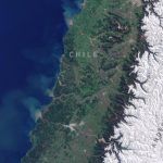 Imagem de satélite mostra enorme quantidade de neve nos Andes