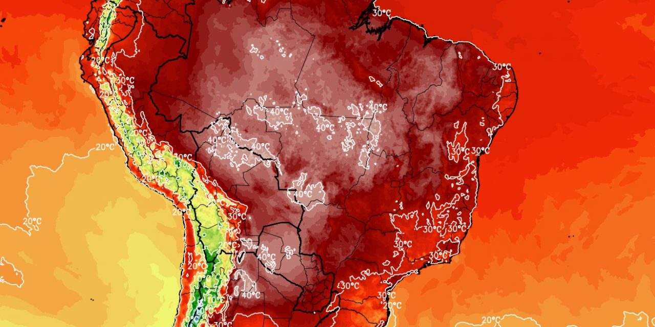 <span class="entry-title-primary">Calor extremo bate recordes no Norte e vai piorar no Brasil</span> <h2 class="entry-subtitle">Temperatura superam os 40ºC no Norte, Nordeste e no Centro-Oeste. Máximas vão passar dos 40ºC neste meio de semana também na Região Sudeste. </h2>