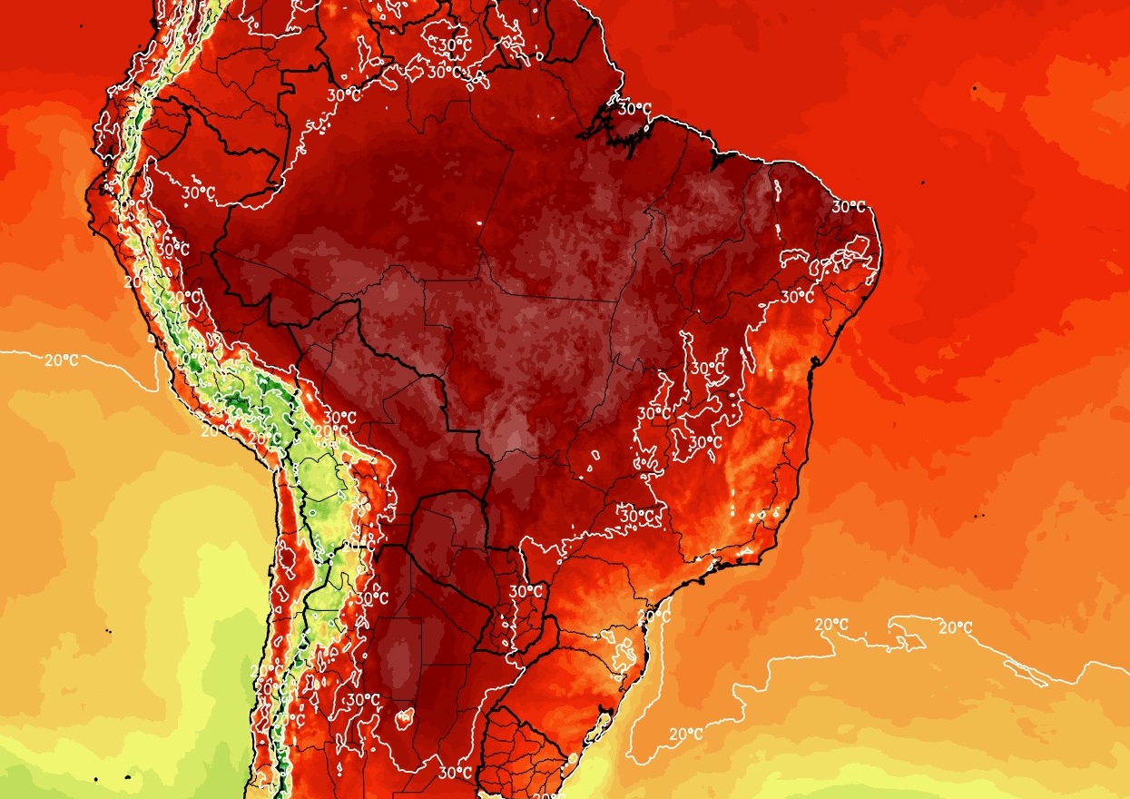 <span class="entry-title-primary">Começo de agosto muito quente tem calor do Norte ao Sul do Brasil</span> <h2 class="entry-subtitle">Todas as regiões do Brasil começaram o mês de agosto com mais de 30ºC com marcas perto de 40ºC no Centro-Oeste </h2>