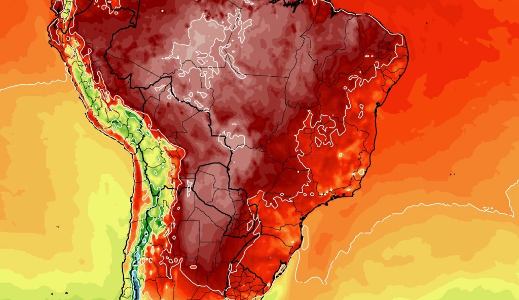Massa de ar quente vai tomar conta do Brasil de Norte a Sul