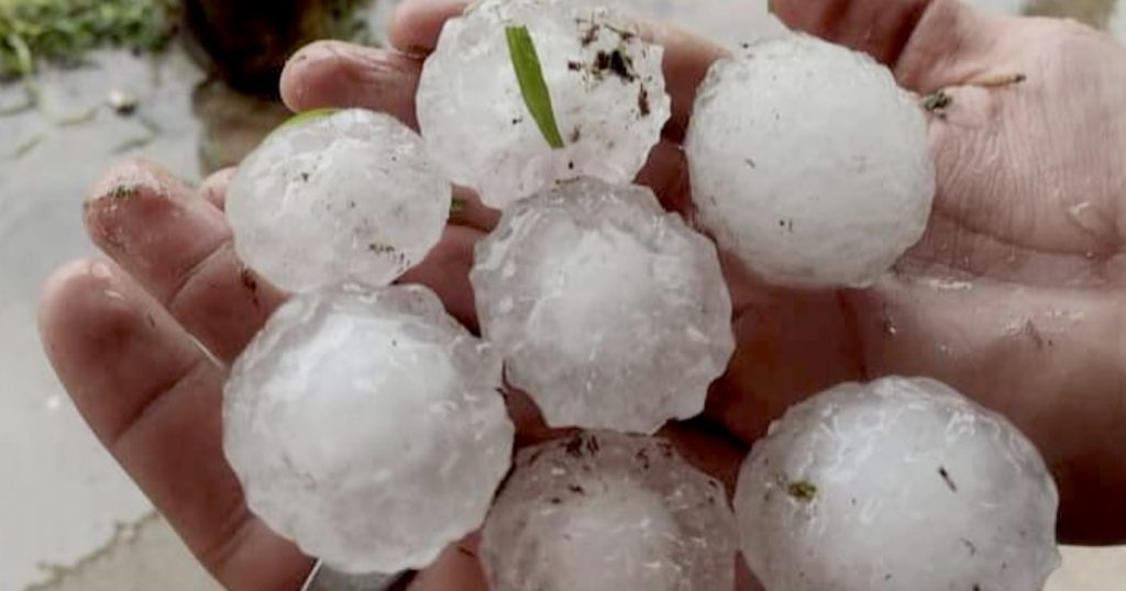 Granizo atinge dezenas de cidades no segundo dia da onda de temporais