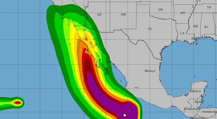<span class="entry-title-primary">Furacão ruma para a Califórnia e castigará Los Angeles e San Diego</span> <h2 class="entry-subtitle">Furacão Hillary pode atingir o Sul do estado da Califórnia como tempestade tropical ou pós-tropical com vento e chuva intensa</h2>