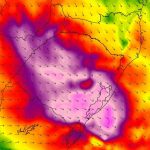 Aviso de fortes rajadas de vento Norte entre esta terça e a quarta