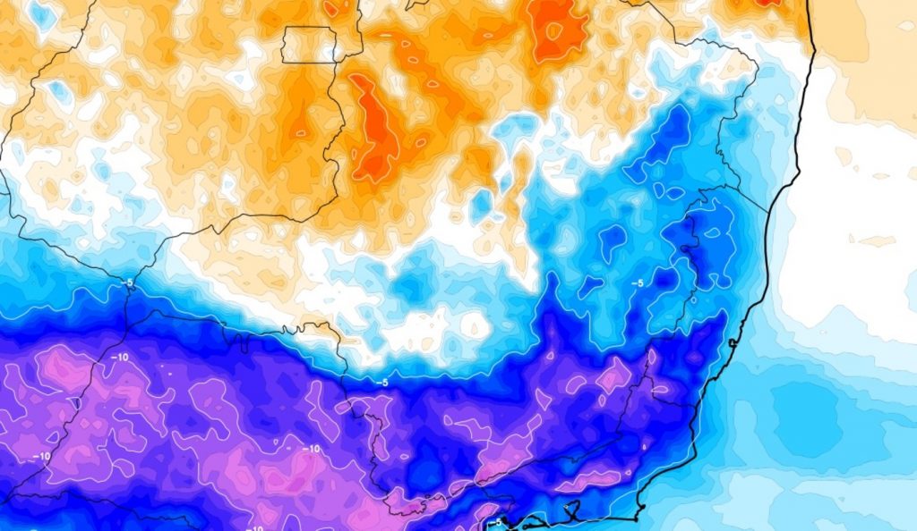 Minas Gerais terá chuva e frio após calor superar os 40ºC