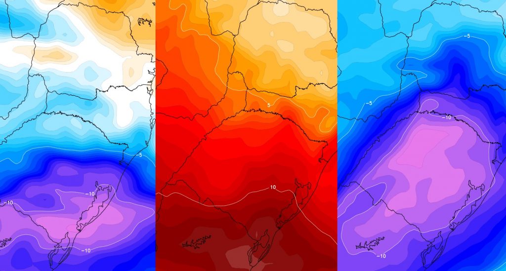 Semana terá incrível montanha-russa térmica de frio, calorão e ar polar