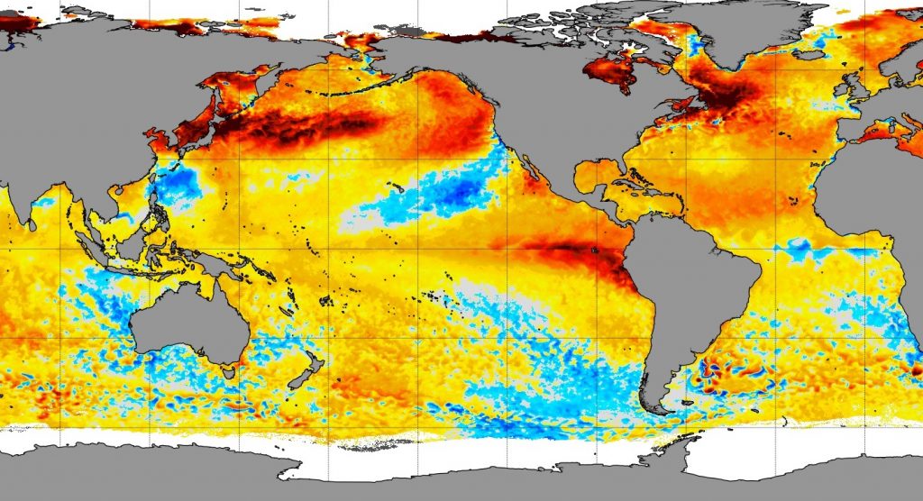 Temperatura dos oceanos bate novo recorde histórico