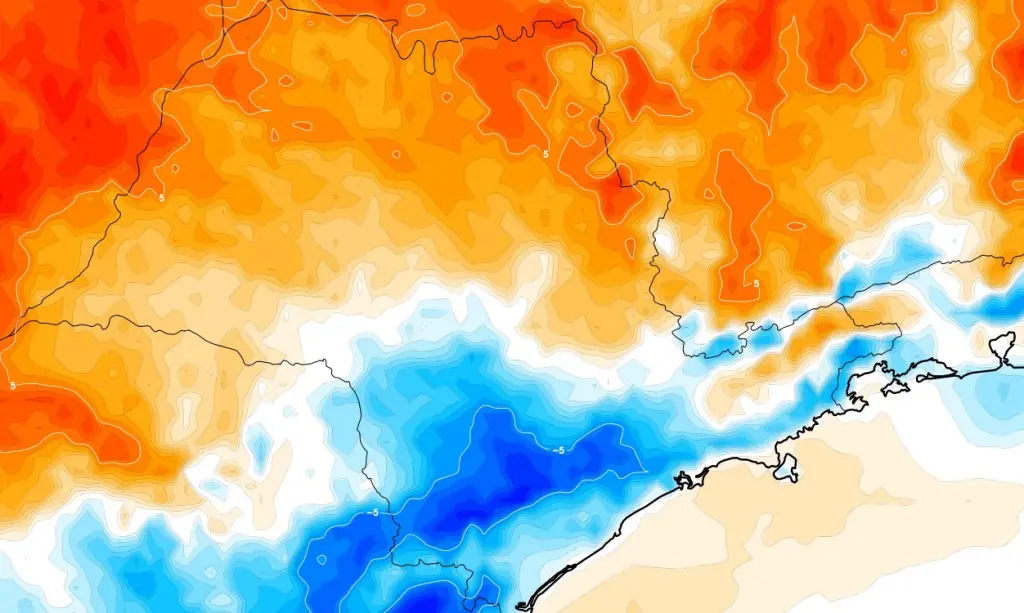 Frente fria traz alívio após calor de 30ºC em São Paulo