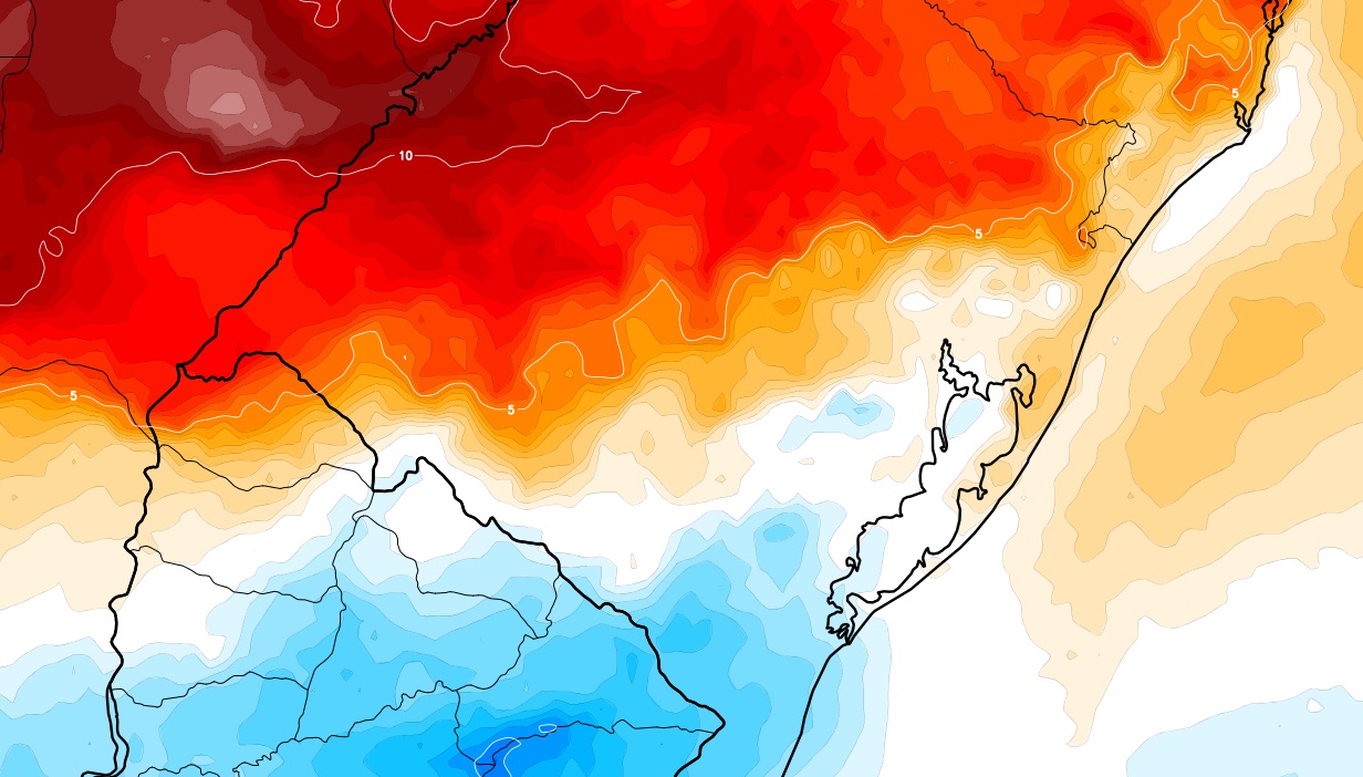 <span class="entry-title-primary">Frente fria trará verão e inverno no mesmo dia nesta quinta-feira</span> <h2 class="entry-subtitle">Dependendo da cidade gaúcha, a quinta-feira será um dia com cara de inverno ou de verão pela passagem de frente fria na costa</h2>