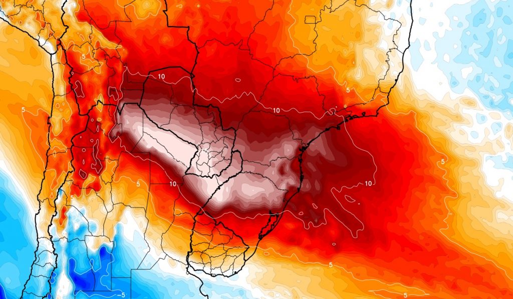 Bolha de ar quente trará chuva volumosa, muito granizo e calor extremo