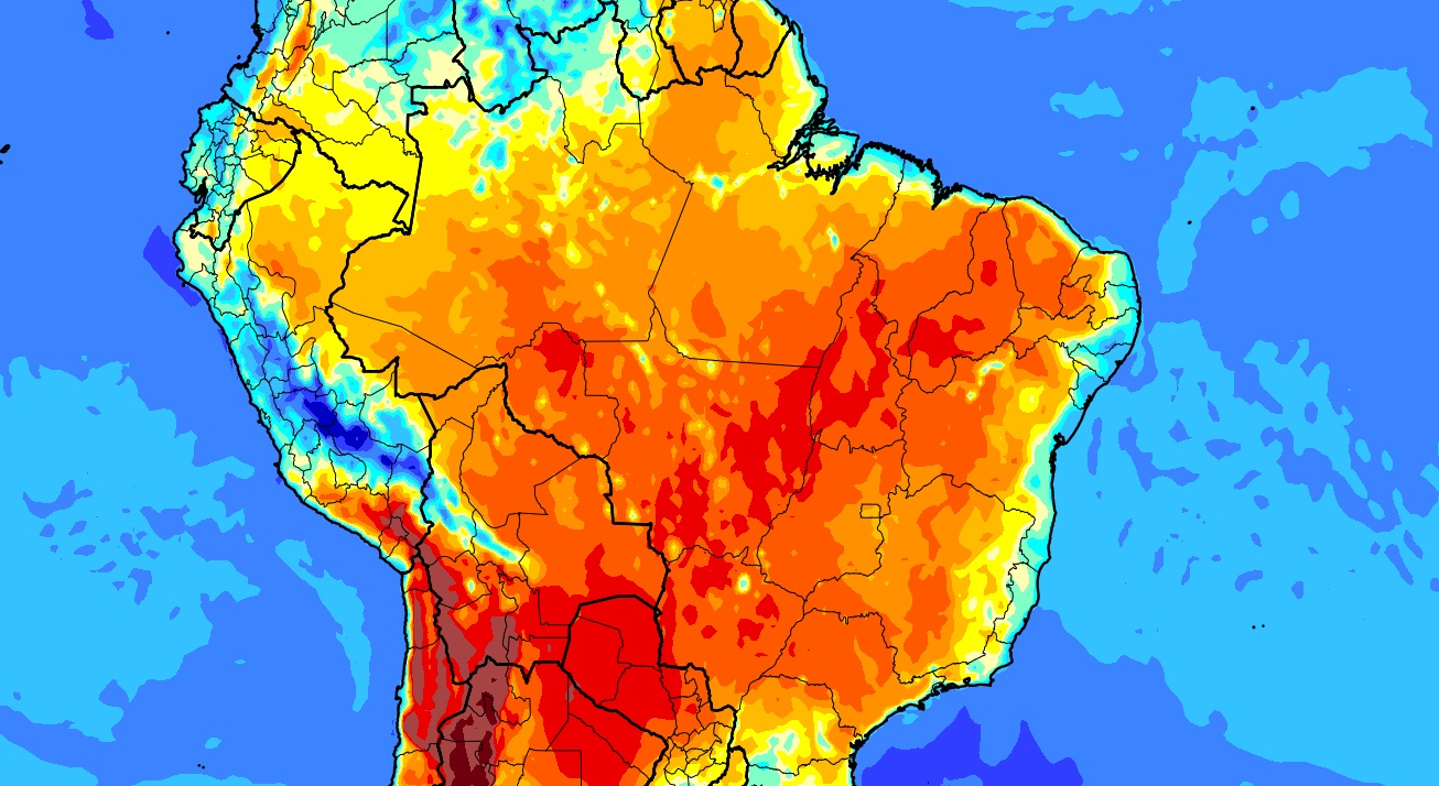 Previsão do tempo: ar seco e quente cobre o Brasil no fim de semana Previsão do tempo para amanhã e o domingo da MetSul indica o reforço do ar seco sobre o Brasil com tardes de muito calor