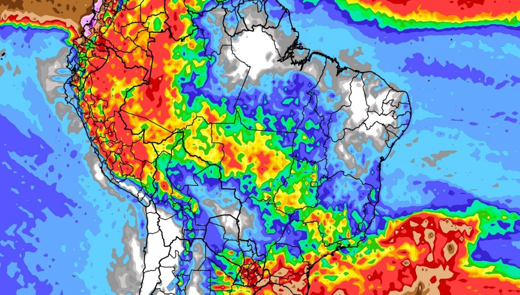 Previsão do tempo: tendência de chuva para dez dias (26/9/2023)