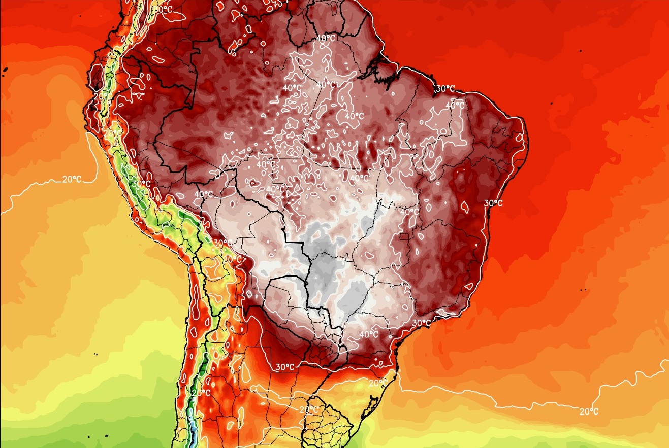 Brasil terá onda de calor excepcional com 40ºC a 45ºC e risco à vida