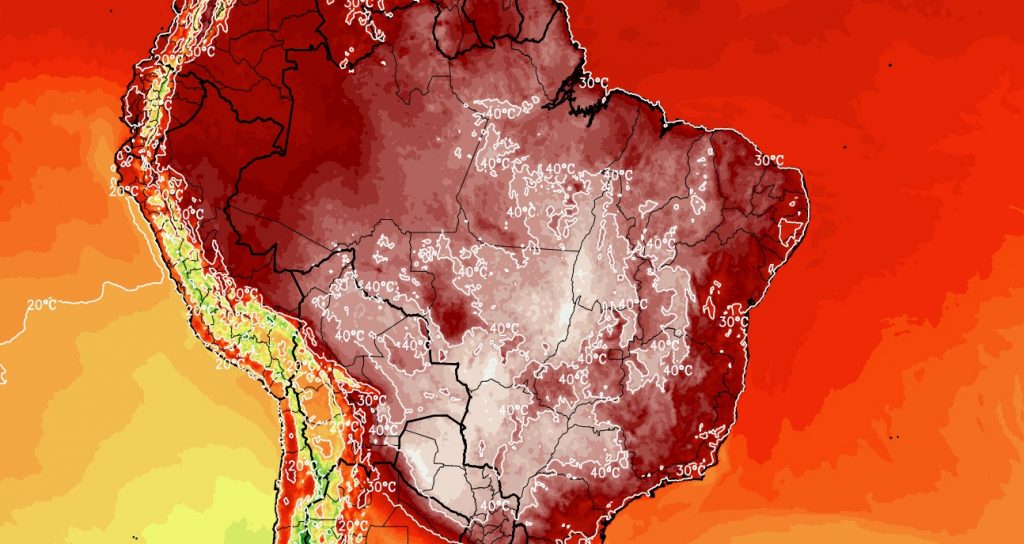 Calor aumentará após 40ºC em onze estados de todas regiões do Brasil
