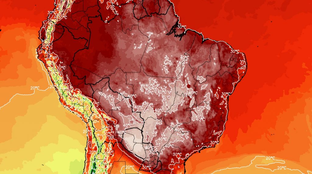 Calor superou 40ºC em doze estados nesta segunda-feira