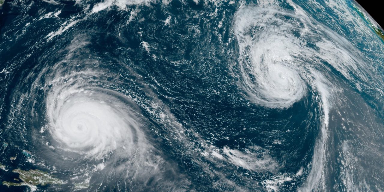 <span class="entry-title-primary">Dupla de ciclones no Atlântico gera imagem de satélite incrível</span> <h2 class="entry-subtitle">Dois furacões - Lee e Margot - atuam neste momento no Atlântico Norte e apenas um oferece risco para a área continental </h2>