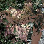 Imagens de satélite em alta resolução mostram a cheia do Guaíba