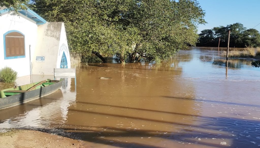 Cheia do Rio Jacuí está entre as maiores da história