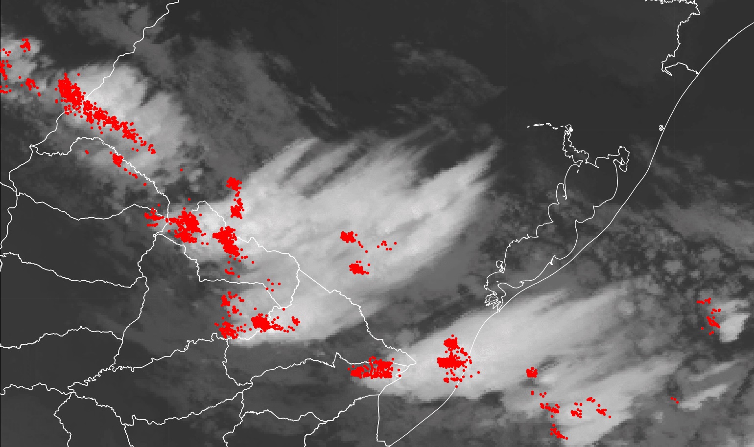 <span class="entry-title-primary">Quinta-feira começa com chuva e alguns temporais isolados na fronteira</span> <h2 class="entry-subtitle">Previsão do tempo da MetSul Meteorologia para hoje indica a instabilidade mais forte se concentrando no Oeste e no Sul gaúcho </h2>