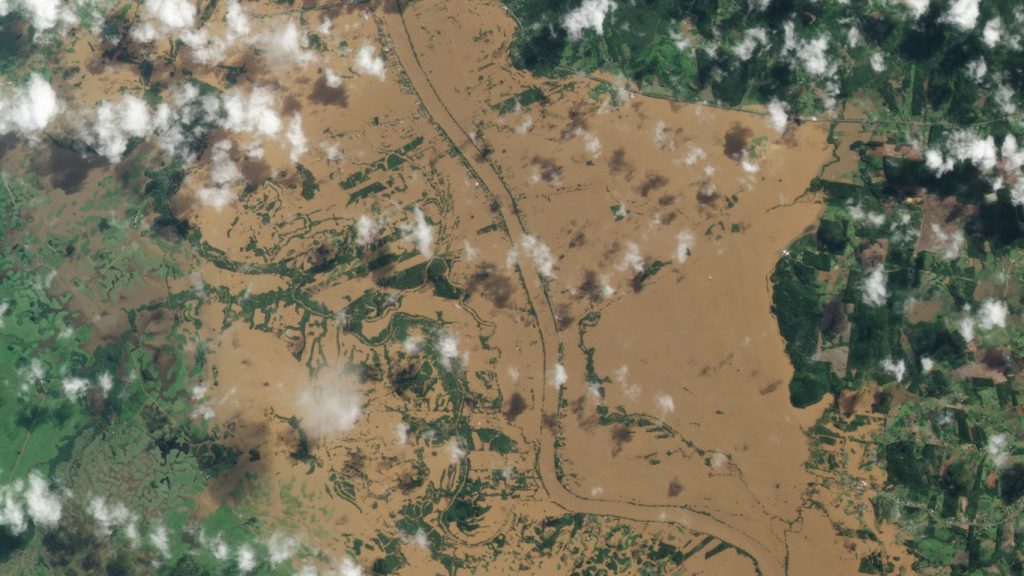 Imagens de satélite em alta resolução mostram a tragédia gaúcha