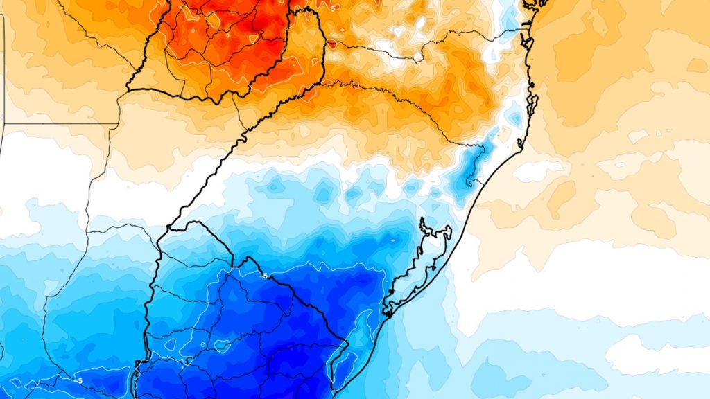 Racha térmico traz mais chuva e granizo neste começo de semana