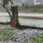 Granizo no Uruguai precede mudança do tempo no Rio Grande do Sul