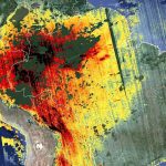 Mapa mostra emissões recordes por queimadas na Amazônia