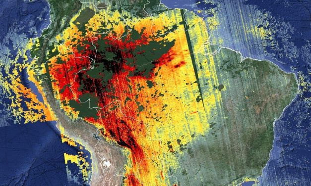 Mapa mostra emissões recordes por queimadas na Amazônia