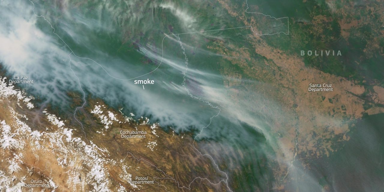 <span class="entry-title-primary">Situação crítica na Bolívia com 46ºC, fogo, fumaça e aulas suspensas</span> <h2 class="entry-subtitle">Aulas são suspensas em várias cidades da Bolívia pela fumaça de queimadas de um outubro recorde de fogo no país sob calor extremo </h2>