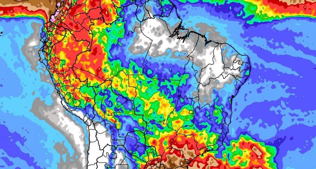 Previsão do tempo: tendência de chuva para dez dias (3/10/2023)