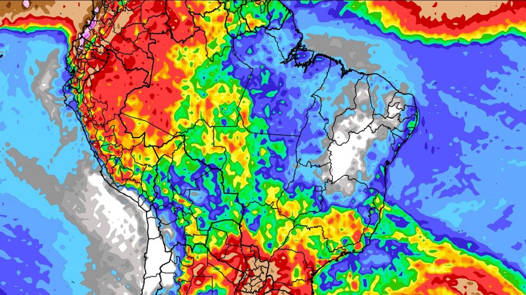 Previsão do tempo: tendência de chuva para dez dias (10/10/2023)