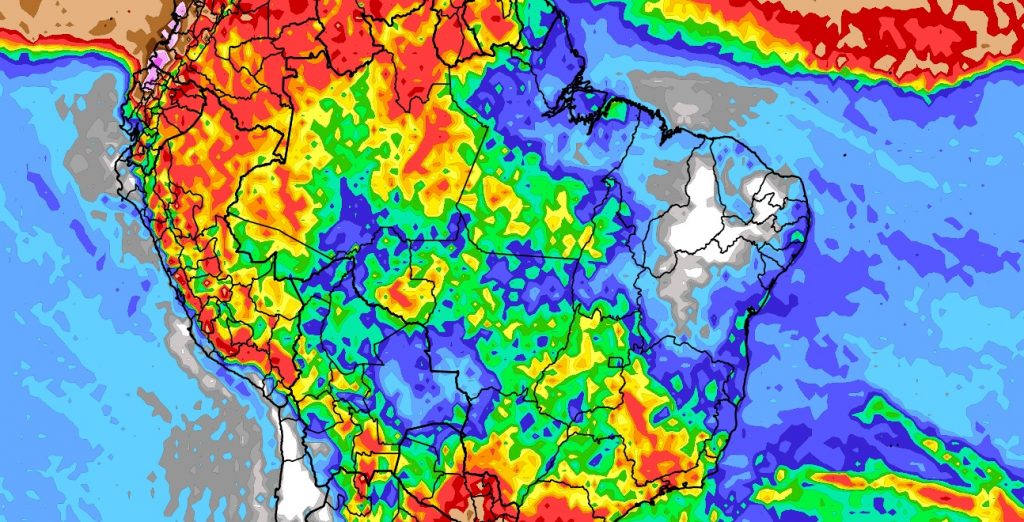 Previsão do tempo: tendência de chuva para dez dias (17/10/2023)