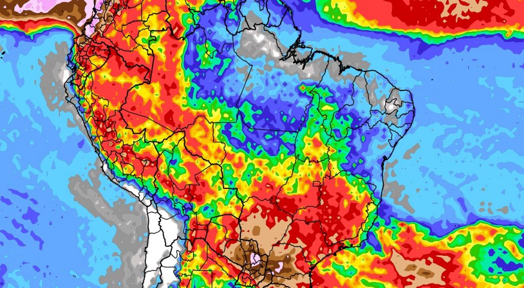 Previsão do tempo: tendência de chuva para dez dias (24/10/2023)