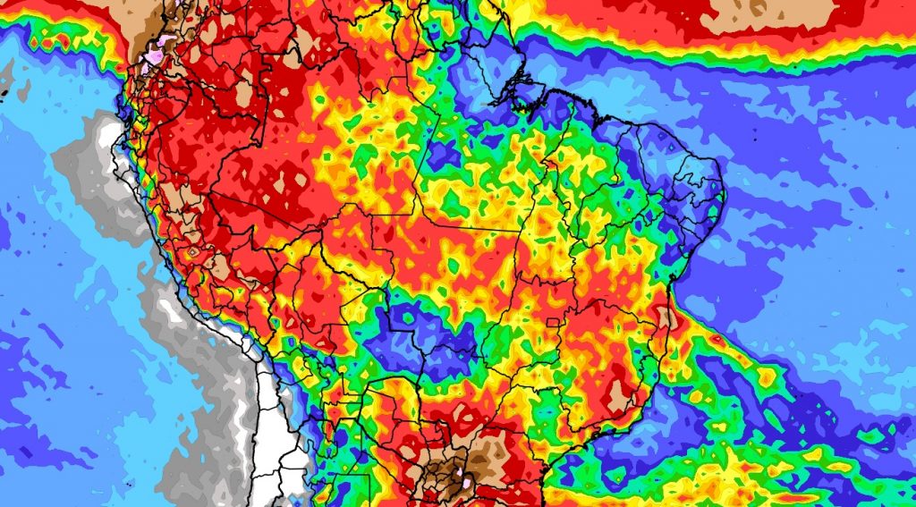 Previsão do tempo: tendência de chuva para dez dias (31/10/2023)