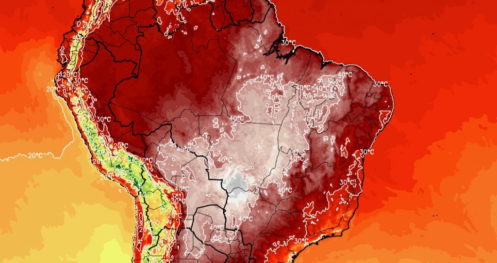 Bolha de calor com quase 47ºC na Bolívia avança para o Brasil