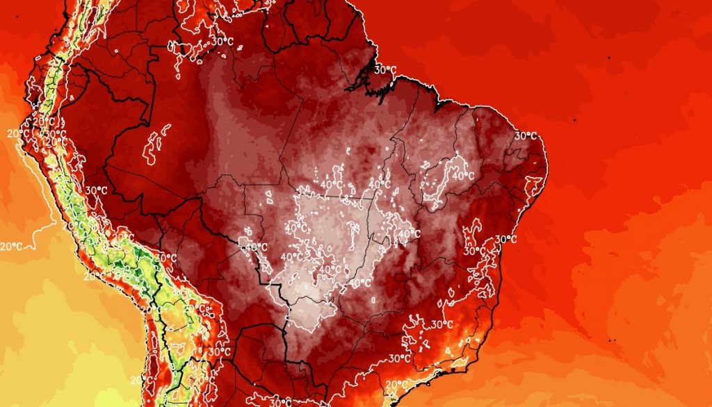 Calor nos próximos dias pode atingir marcas jamais registradas no Brasil
