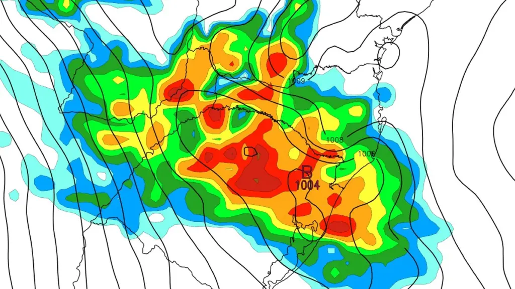 Chuva forte a intensa, raios e granizo nesta quarta no Sul do Brasil