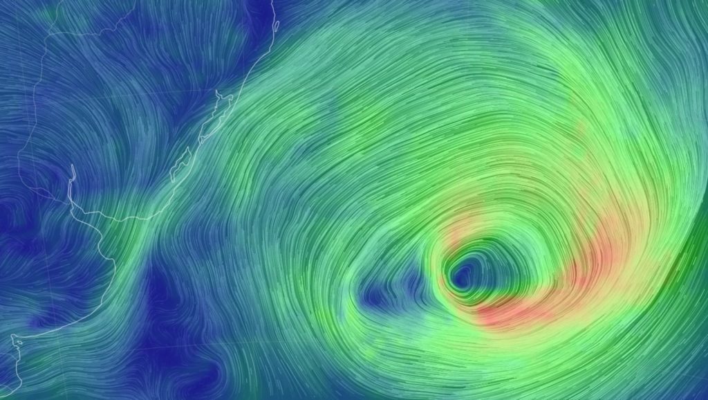 Ciclone se formará na costa nesta terça sem previsão de vento intenso