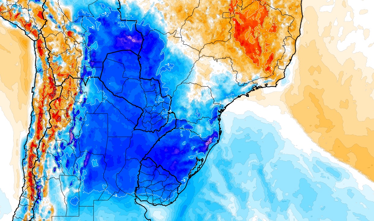 Polar air mass advances with late winter cold in October