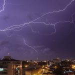 Fim de semana farroupiha com chuva forte, raios e temporais