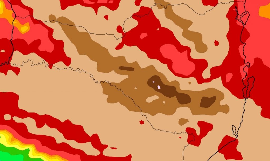 Veja as últimas projeções de chuva para Santa Catarina