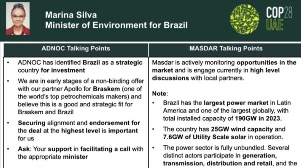 Escândalo no começo da cúpula do clima; Brasil entre os alvos do plano