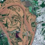 A impressionante visão da enchente em Porto Alegre a partir do espaço