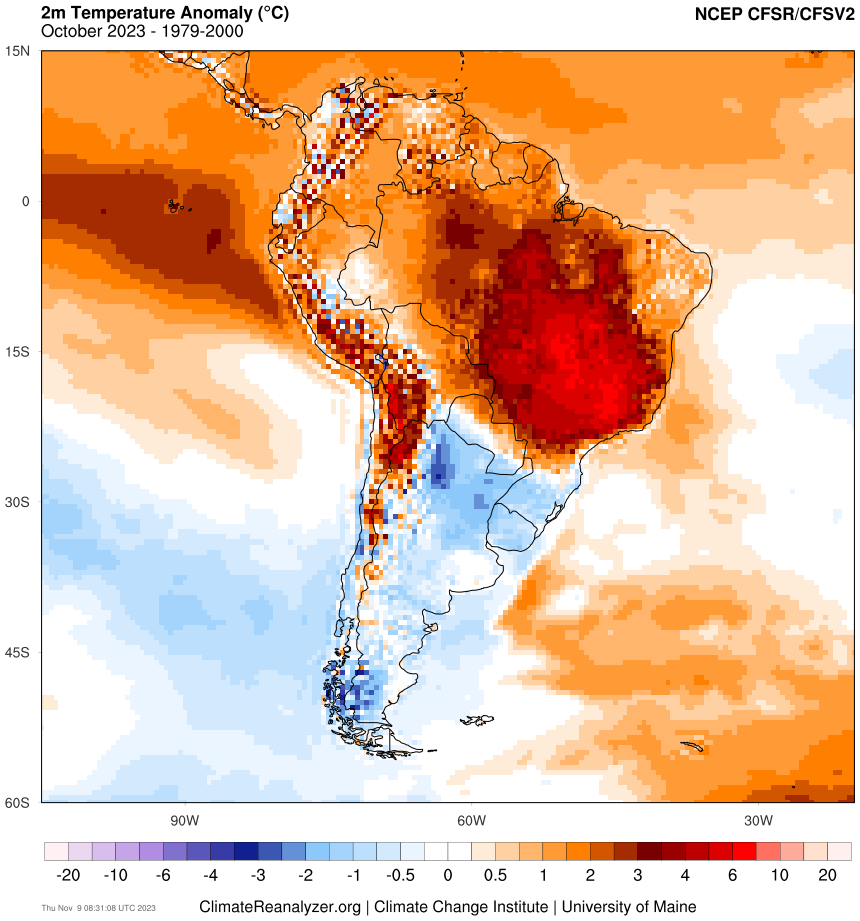 Monitoramento e Previsão - Brasil/América do Sul - Dezembro/2023