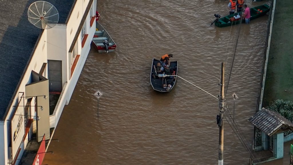 Semana terá chuva excessiva a extrema com enchentes no Sul do Brasil
