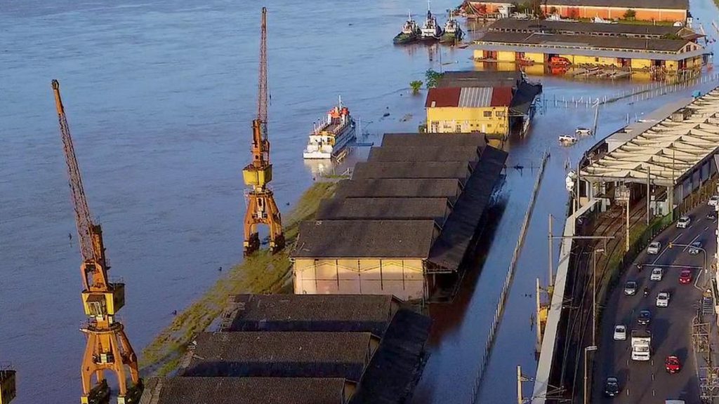 Guaíba interrompe baixa e volta a subir com vento Sul na Lagoa dos Patos